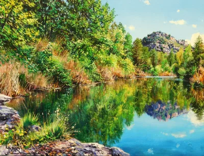 Reflexes a la riera de Merlès