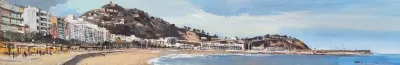 Paseo por la playa de Blanes