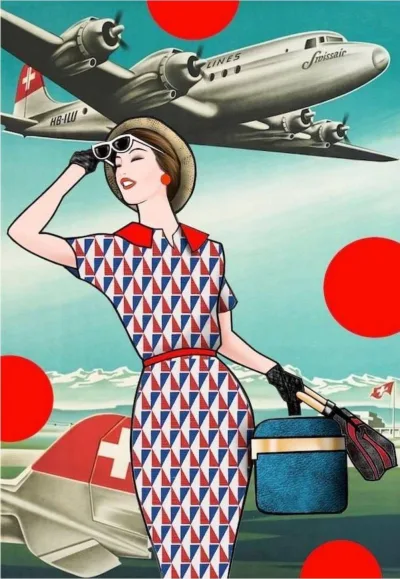 Vintage Swiss Air