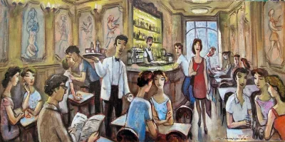 Gente, Café, miradas